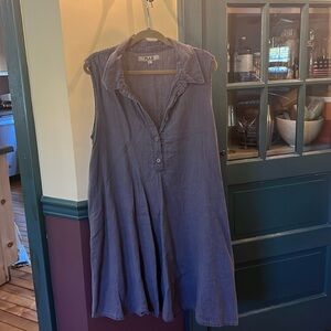 Flax large charcoal grey dress